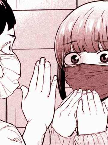 口咲同学想摘下口罩,口咲同学想摘下口罩漫画